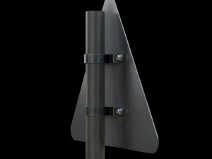 right hand curve roadsign 3D Model