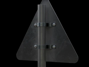 right hand curve roadsign 3D Model