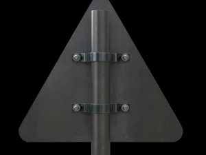 right hand curve roadsign 3D Model