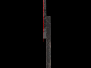 side road left roadsign 3D Model