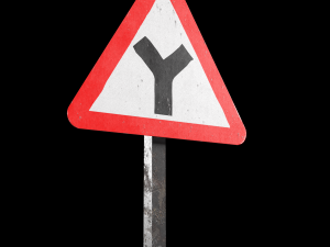 y intersaction roadsign 3D-Modell