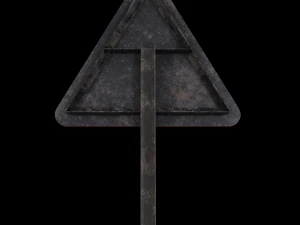 y intersaction roadsign 3D Model
