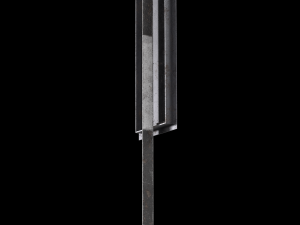 guarded level crossing roadsign 3D-Modell