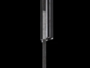 guarded level crossing roadsign 3D Model