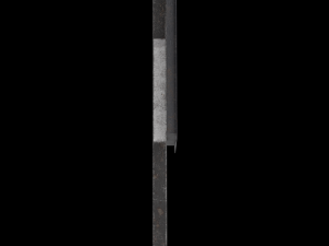 guarded level crossing roadsign 3D-Modell