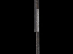unguarded level crossing roadsign 3D Model