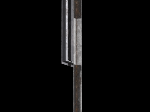 unguarded level crossing roadsign Modelo 3D