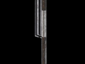 unguarded level crossing roadsign 3D Model