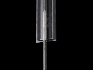 unguarded level crossing roadsign 3D Model