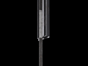 unguarded level crossing roadsign Modelo 3D