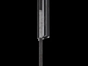 unguarded level crossing roadsign 3D Model