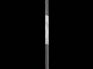 right hairpin band roadsign 3D Model