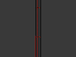 right hairpin band roadsign 3D Model