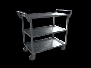 stainless steel heavy duty cart 3D 모델