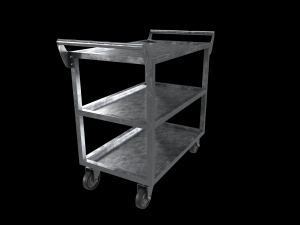 stainless steel heavy duty cart Modelo 3D