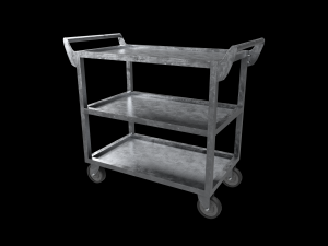 stainless steel heavy duty cart Modelo 3D