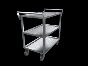 stainless steel heavy duty cart Modelo 3D