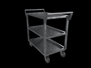 stainless steel heavy duty cart Modelo 3D