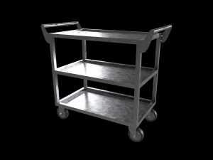 stainless steel heavy duty cart Modelo 3D