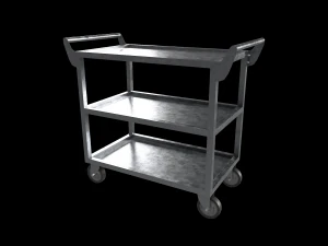 stainless steel heavy duty cart 3D Model