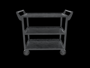 stainless steel heavy duty cart Modelo 3D