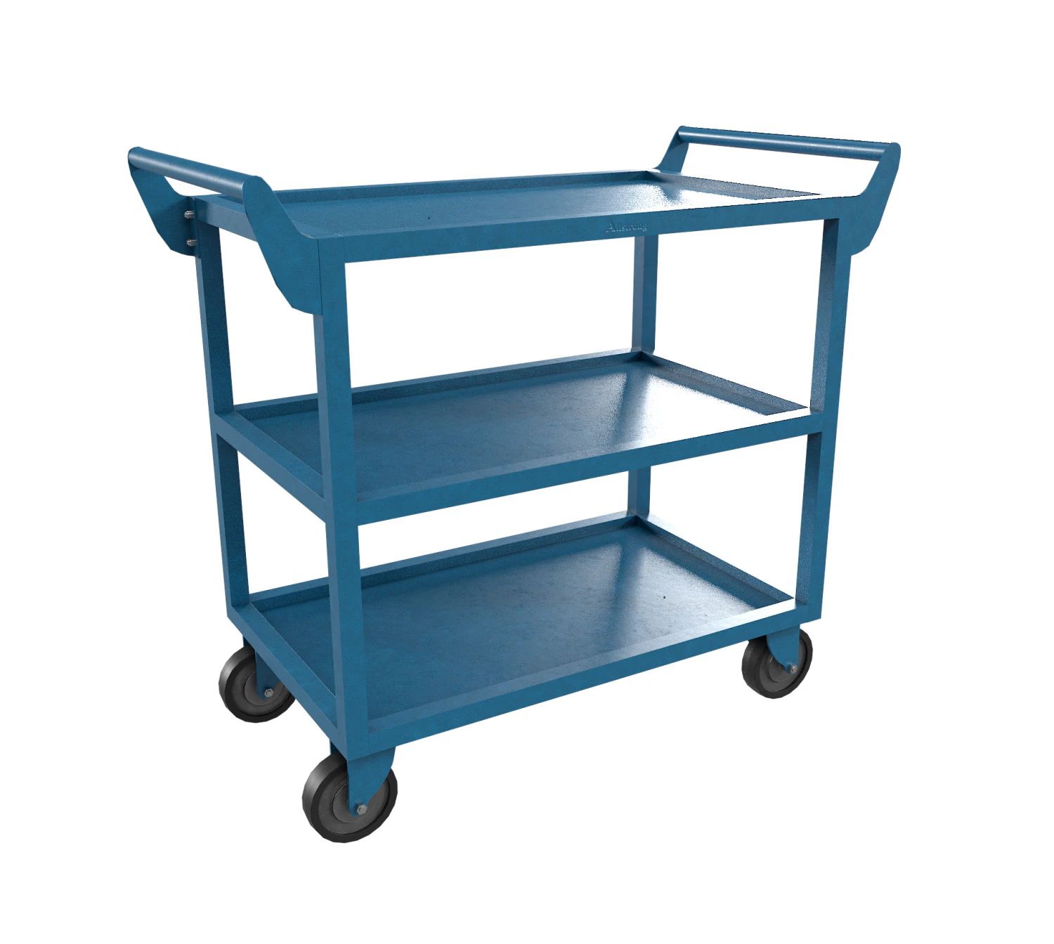 bluepaintedsteelcart 3D Model .c4d .max .obj .3ds .fbx .stl .blend