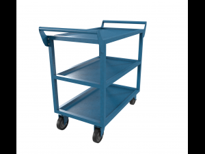 bluepaintedsteelcart 3D 模型