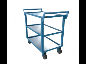 bluepaintedsteelcart 3D Model