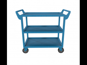 bluepaintedsteelcart 3D 模型