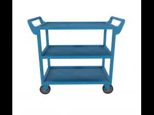 bluepaintedsteelcart 3D Model