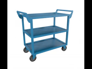 bluepaintedsteelcart 3D Model