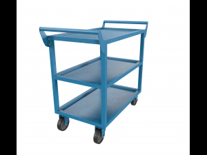 bluepaintedsteelcart 3D 模型