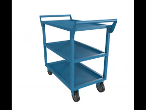 bluepaintedsteelcart 3D Model