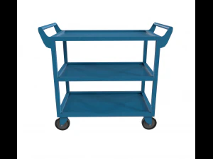bluepaintedsteelcart 3D Model