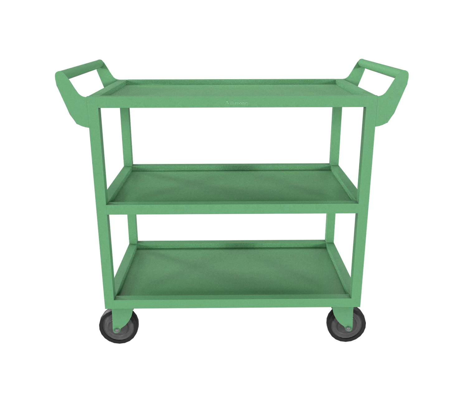 realistic cart painted green 3D Model .c4d .max .obj .3ds .fbx .stl .blend
