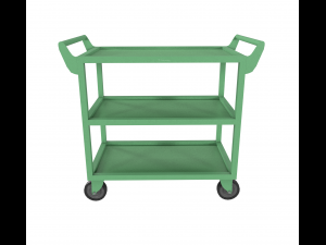 realistic cart painted green 3Dモデル