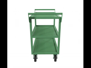 realistic cart painted green 3D Model
