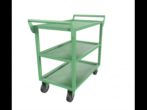 realistic cart painted green Modello 3D