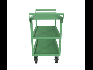 realistic cart painted green 3D Model