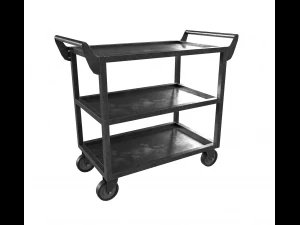 dark steel cart 3D Model