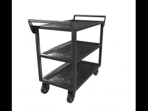 dark steel cart 3D Model