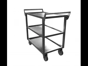 dark steel cart 3D Model