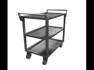 dark steel cart 3D Model