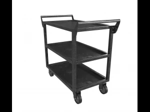 dark steel cart 3D Model