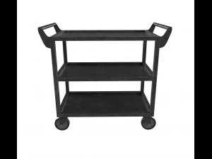 dark steel cart 3D Model