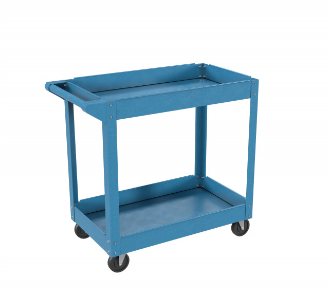 cart blue painted Modelo 3D .c4d .max .obj .3ds .fbx .stl .blend 