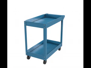 carrinho pintado de azul Modelo 3D