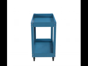 carrinho pintado de azul Modelo 3D