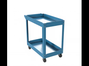 carrinho pintado de azul Modelo 3D