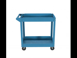 carrinho pintado de azul Modelo 3D